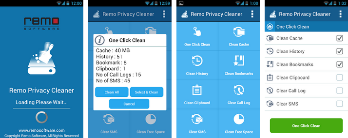 Privacy Cleaner Android screenshots