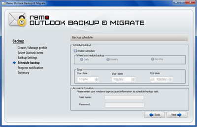 REMO Outlook Backup & Migrate Windows 11 download