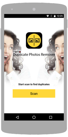 Launch Remo Duplicate Photos Finder app on your SmartPhone and click Scan