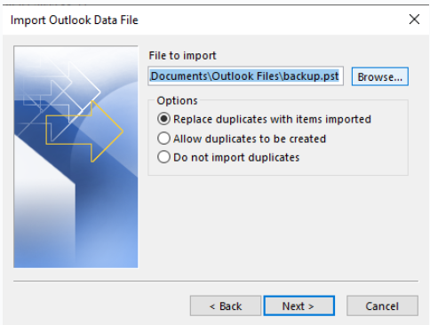 outlook profile recovery