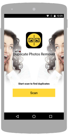 Launch Remo Duplicate Photos Finder app on your SmartPhone and click Scan