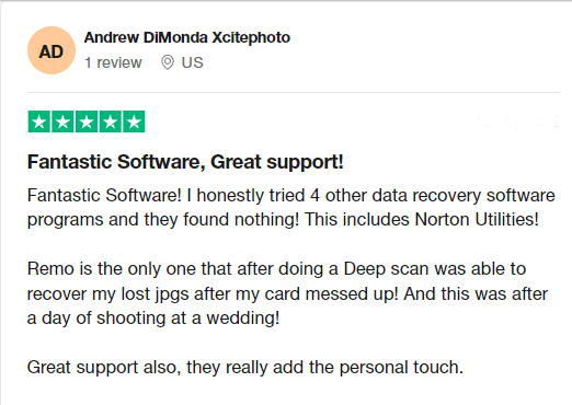 customer review of Remo Recover
