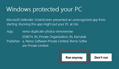 SmartScreen step 2