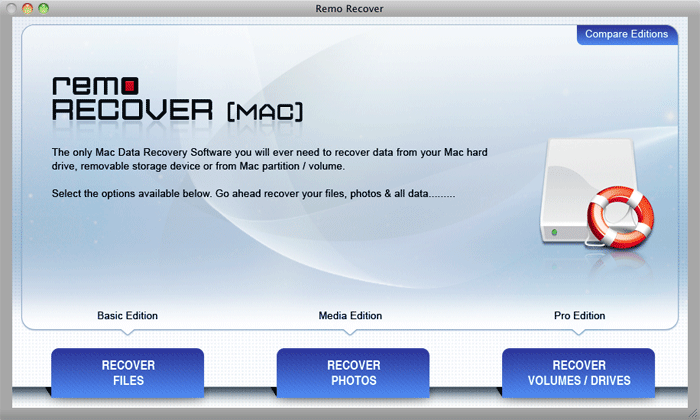 Remo file recovery software for Mac