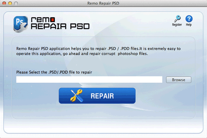 Repair PSD file Mac using Remo Repair PSD