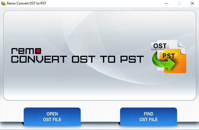 ost to pst home screen