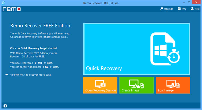 Windows 7 Remo Recover Free Edition 1.0.0.15 full
