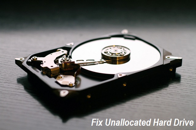 fix unallocated hard drive