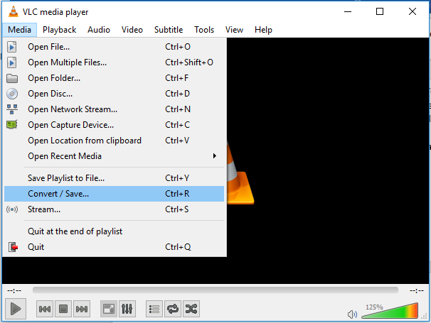 VLC media player - Convert/Save