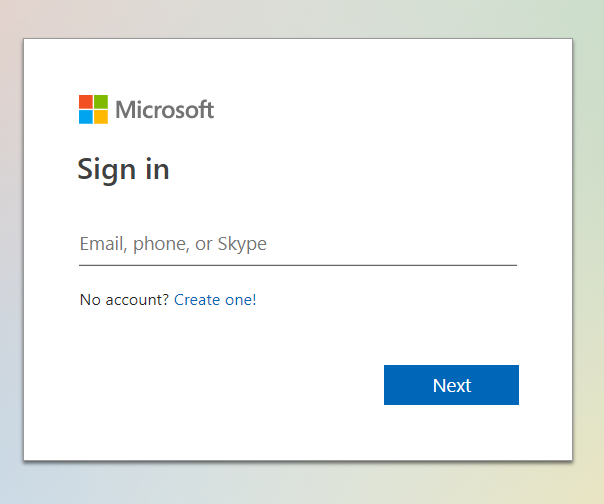 Sign into microsoft one drive account