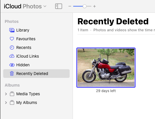 recover files from the recently deleted items folder