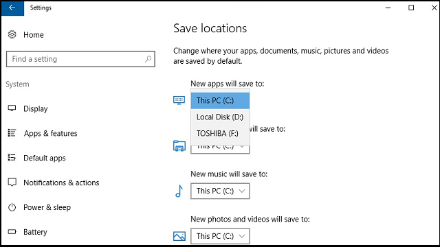 change-default-save-Location-on-windows