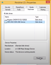 Click on removable disk to update the drivers