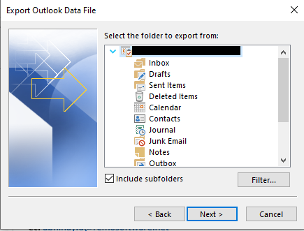 Copy Outlook Folder Structure to New PST File
