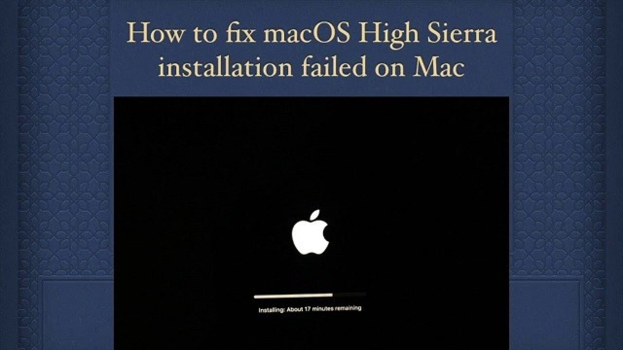 Mac Os Sierra Installation Stuck
