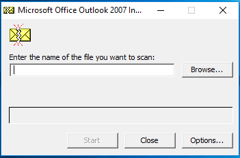 outlook 2007 unknown error has occurred