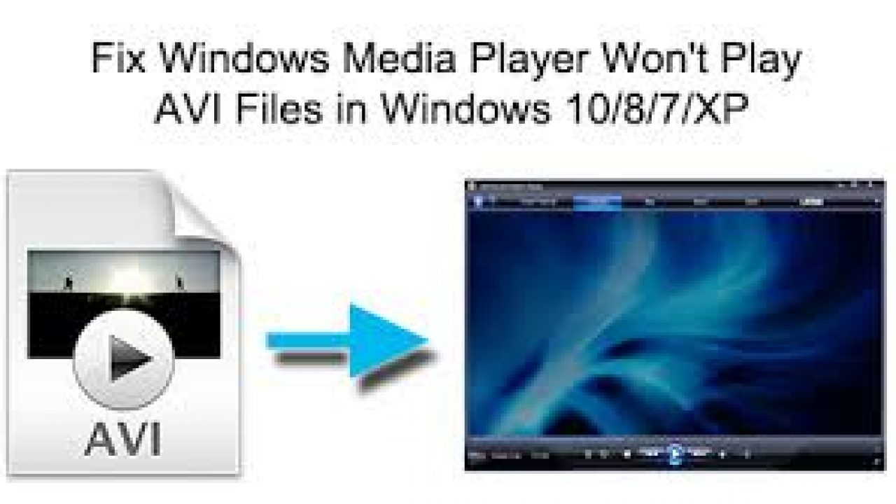 posso reproduzir arquivos no formato avi no windows media player