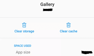 clear gallery cache