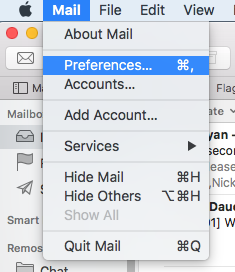 mail preferences