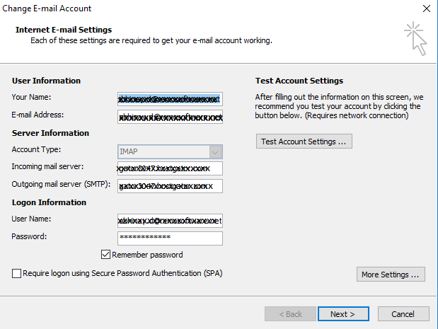 verify email settings