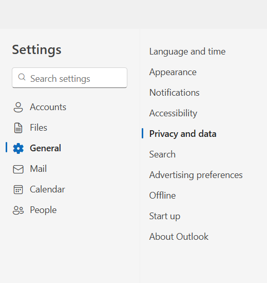 choose privacy and data