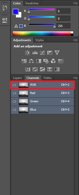 using rgb channel to fix overexposure on photoshop