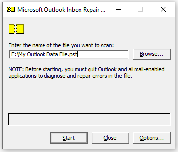 select corrupt OST file to repair