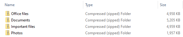 Image showing ZIP files
