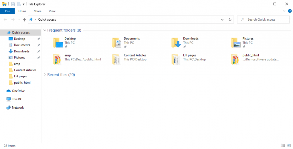 click on this PC in file explorer to change the file extension and repair word files