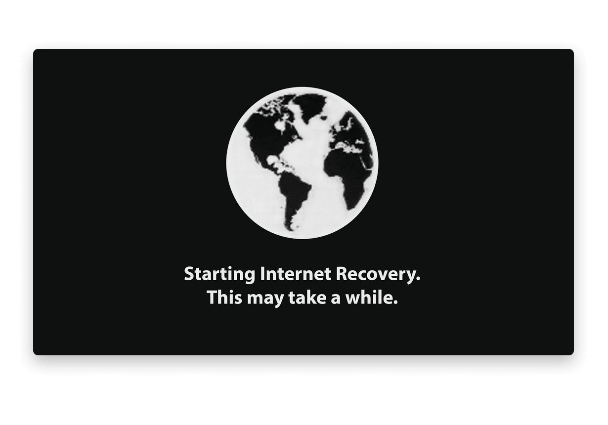 start internet recovery