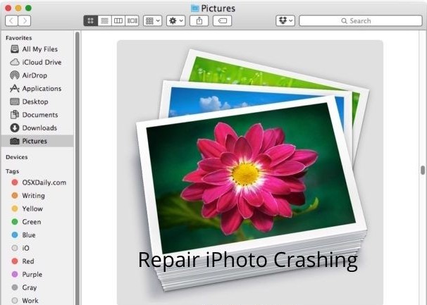 Repair iPhoto Crashing