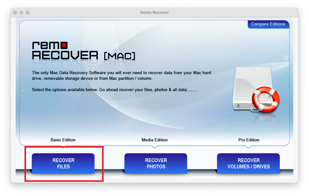 click on recover deleted files to recover deleted iPod data