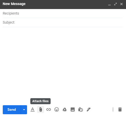 Attach ZIP files to send email