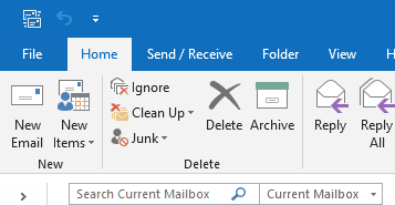 Open your Microsoft Outlook account to send ZIP file in email