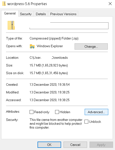 how to password protect zip file
