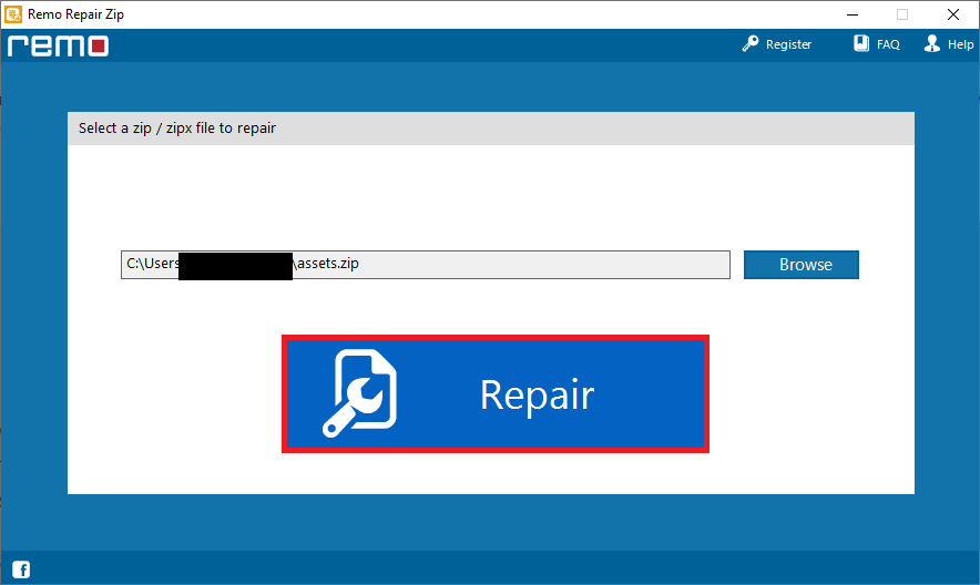 repair corrupted zip file using remo repair zip