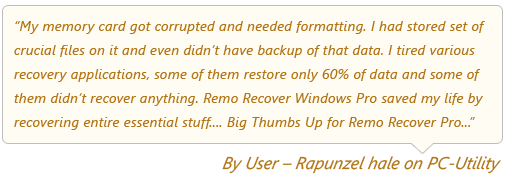 Remo Corrupt Memory Card Recovery review 