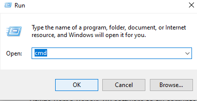 Type cmd and press enter