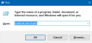 open outlook in safe mode to fix outlook stuck on processing