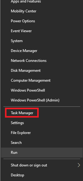 select task manager