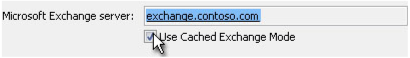 Check Use Cached Exchange Mode