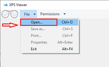 Open XPS file on Windows 10/11