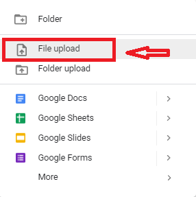 Upload XPS File to Google Drive