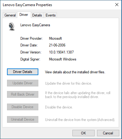 Click on Update Driver option