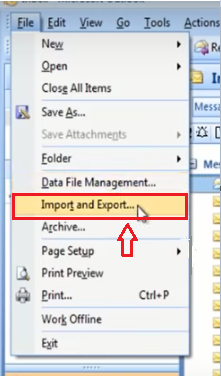 import pst file into Outlook