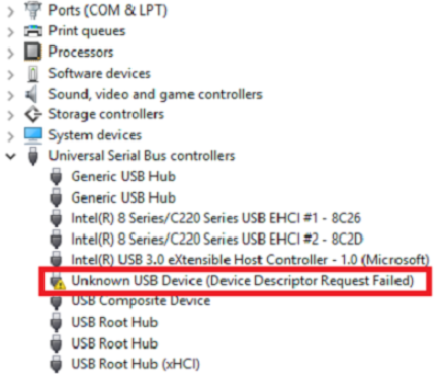 fix usb device descriptor error