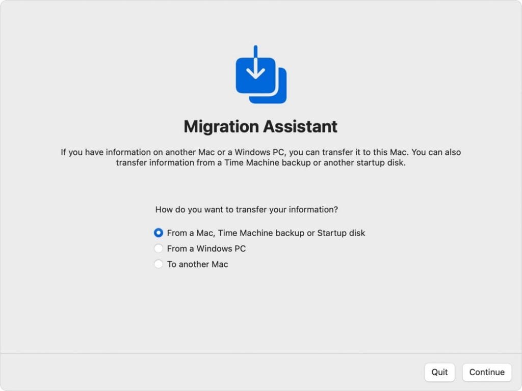 migration assistant tool