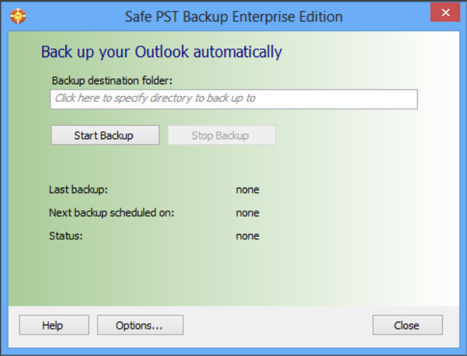 SafePST backup tool for Outlook