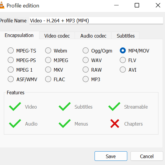 choose the format to fix mp4 not playing on windows 11