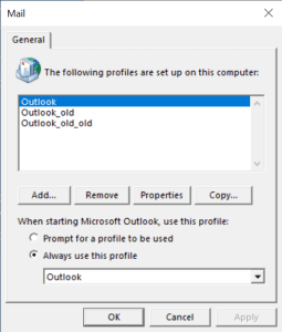replace outlook file with repaired pst file 